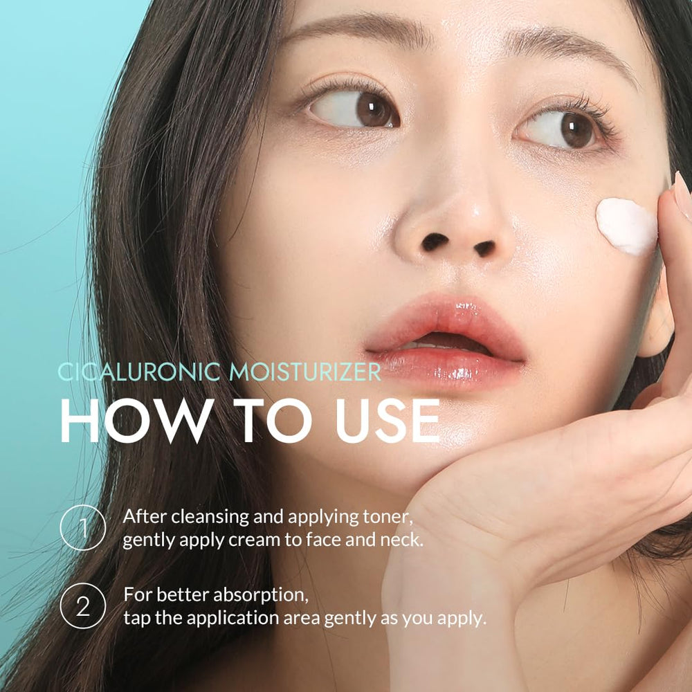 MIZON Cicaluronic Moisturizer vegan formula with 82 percent natural ingredients