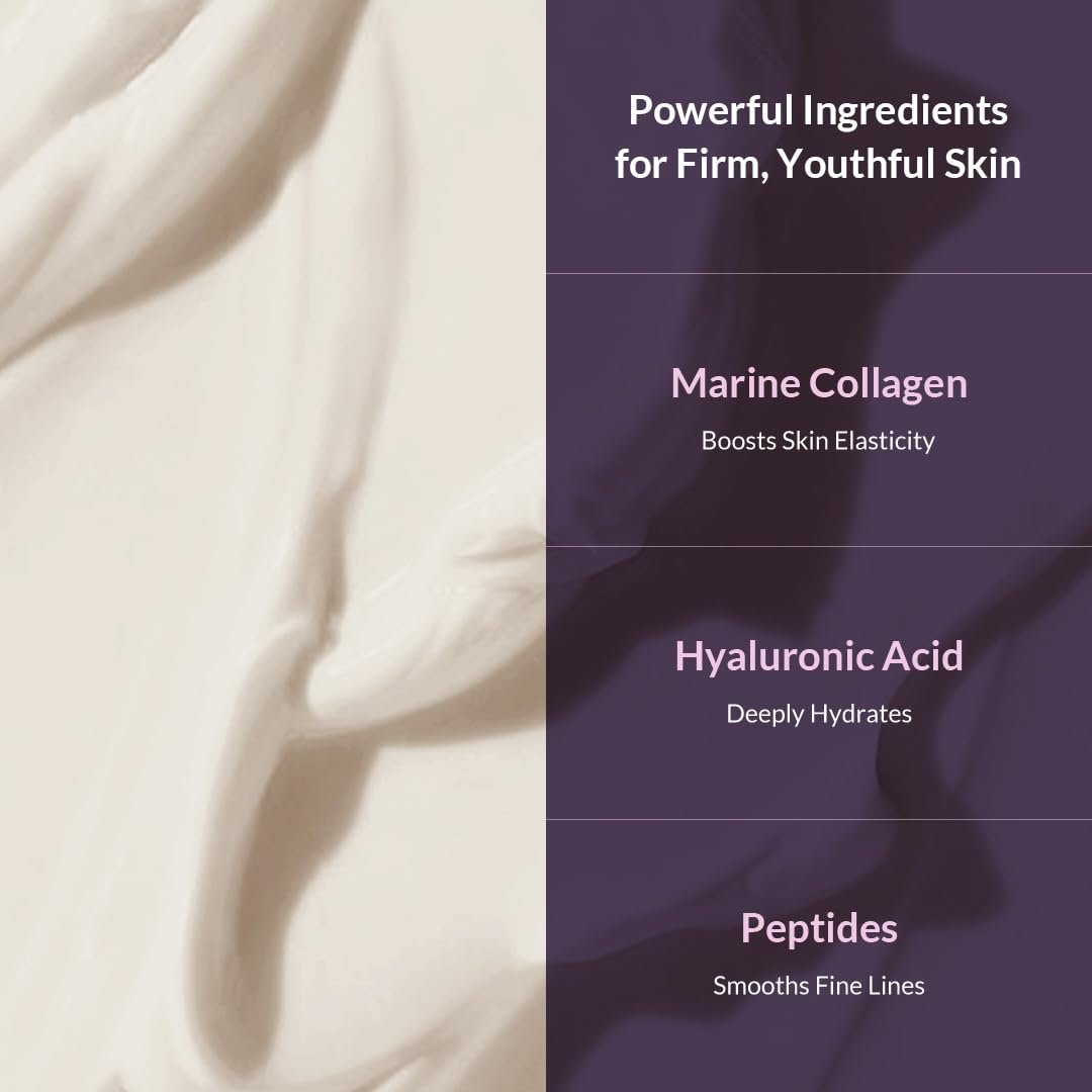 Marine collagen graphic highlighting moisture and nutrients for skin
