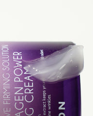 Application on the face illustrates daily firming and glow benefits