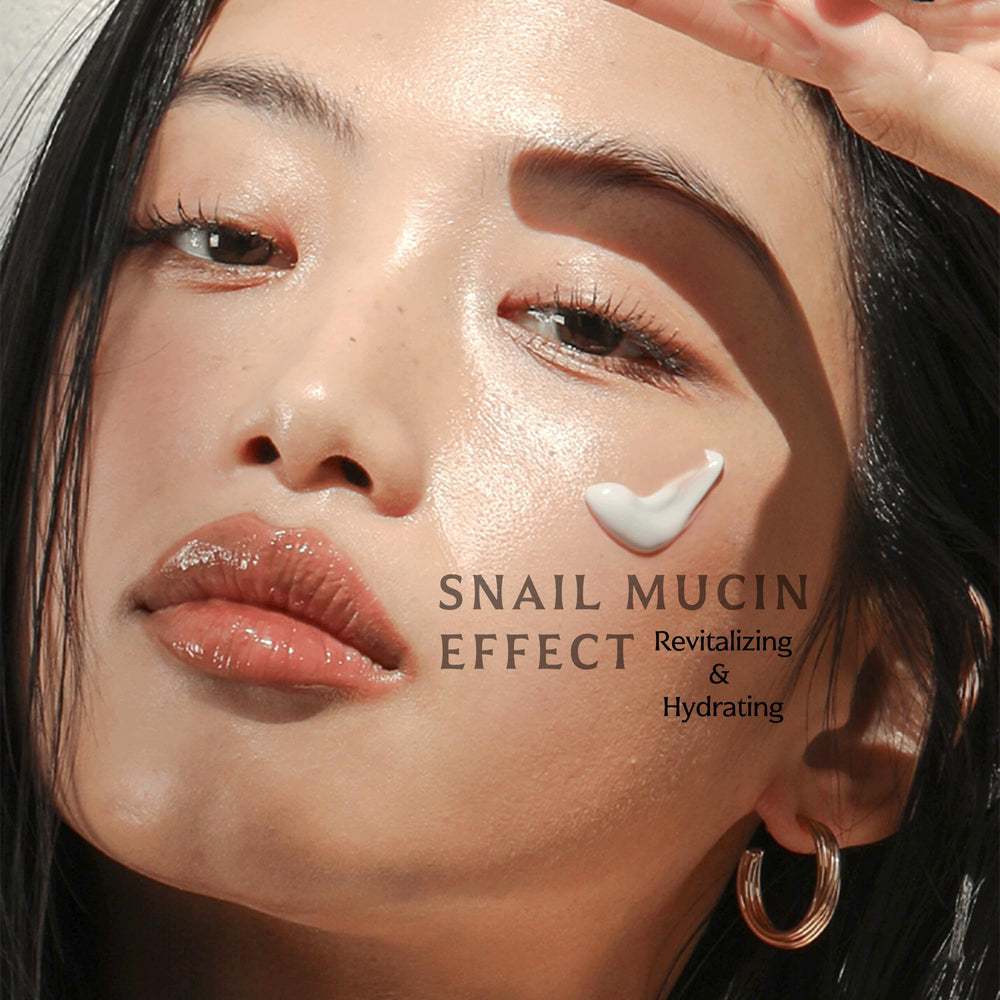 MIZON cream texture swirls illustrating smooth application and absorption.