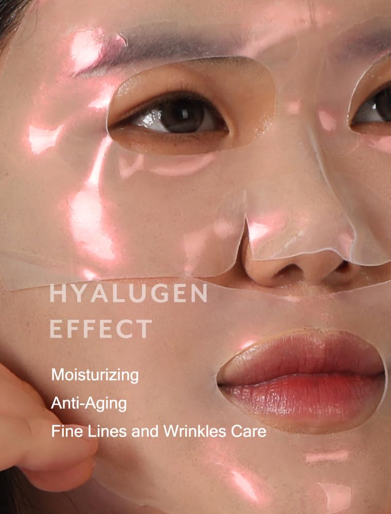 MIZON Hyalugen Pearl Jelly Mask front view showing collagen and moisture delivery.