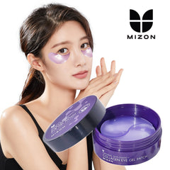 MIZON Marine Collagen Eye Gel Patch packaging close-up for convenient eye area care.