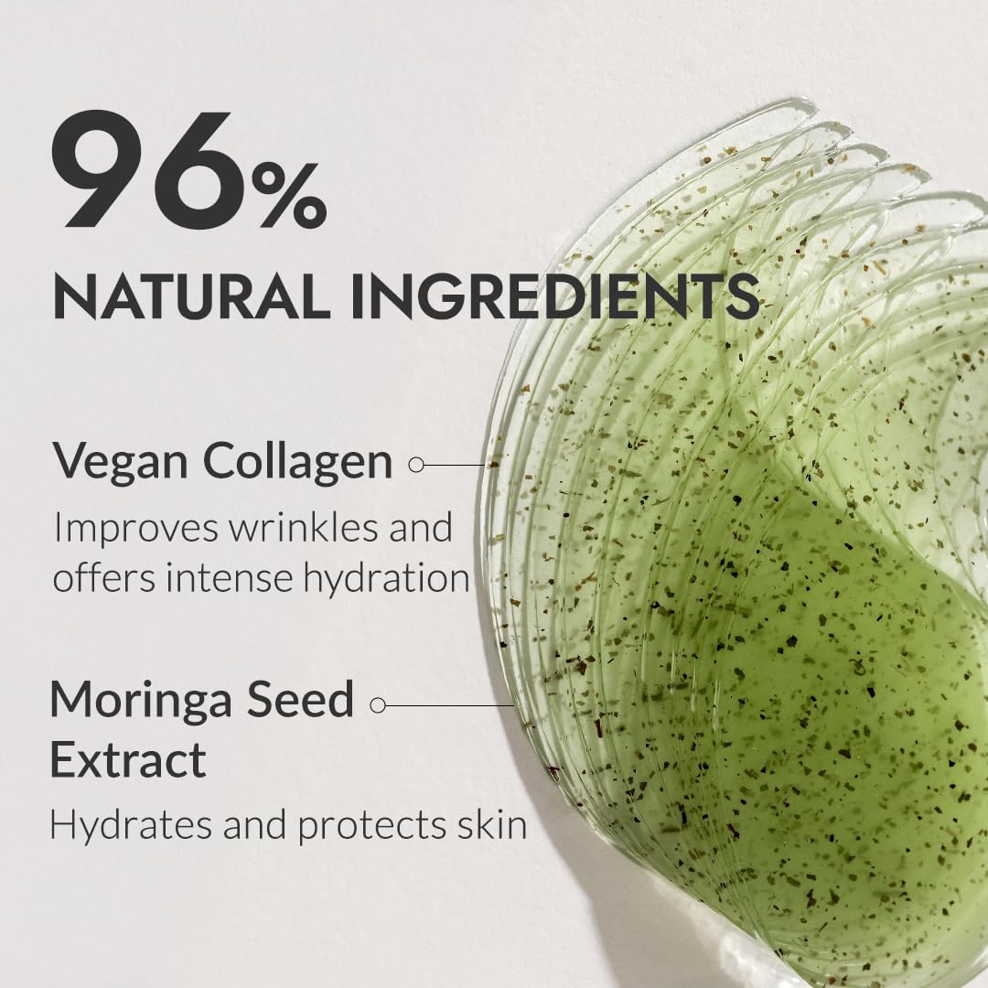 MIZON Phyto Plump Eye Gel Patch with niacinamide and moringa seed extract for revitalized look.