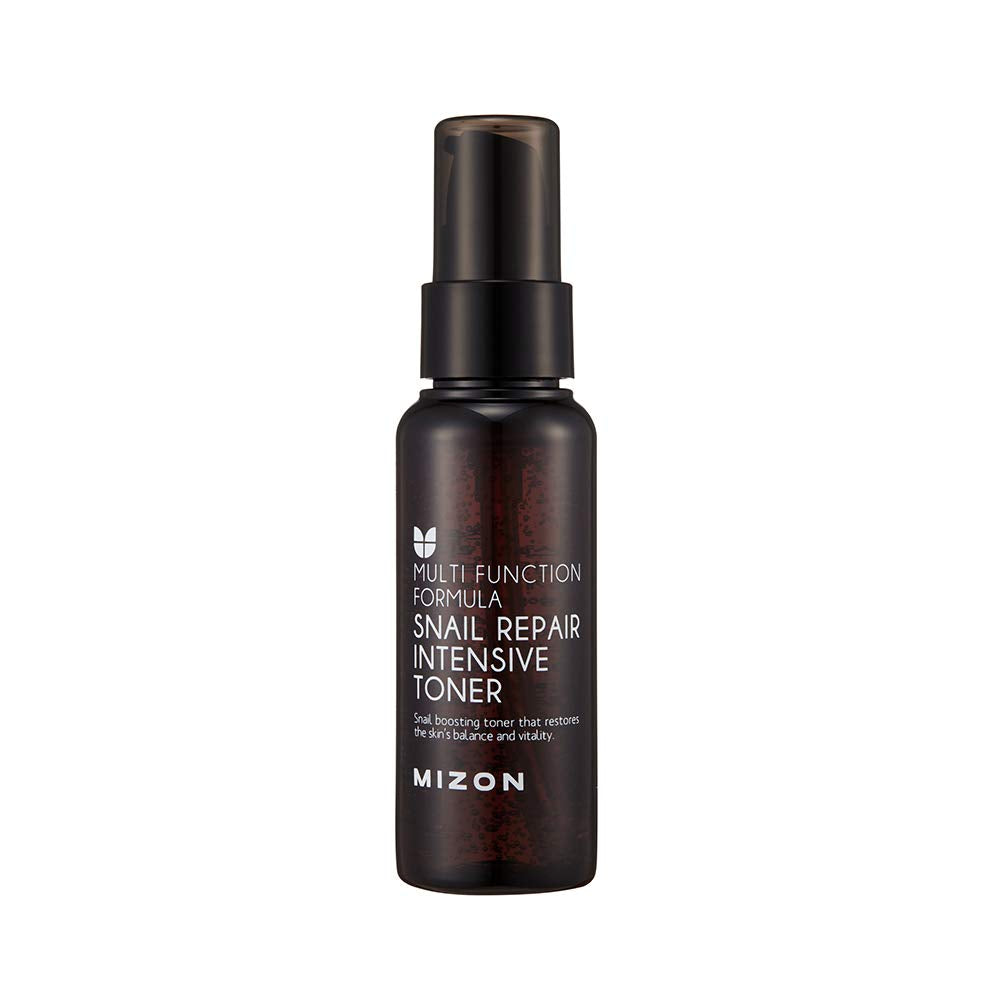 MIZON Snail Line Set snail mucin dropper highlighted in the routine