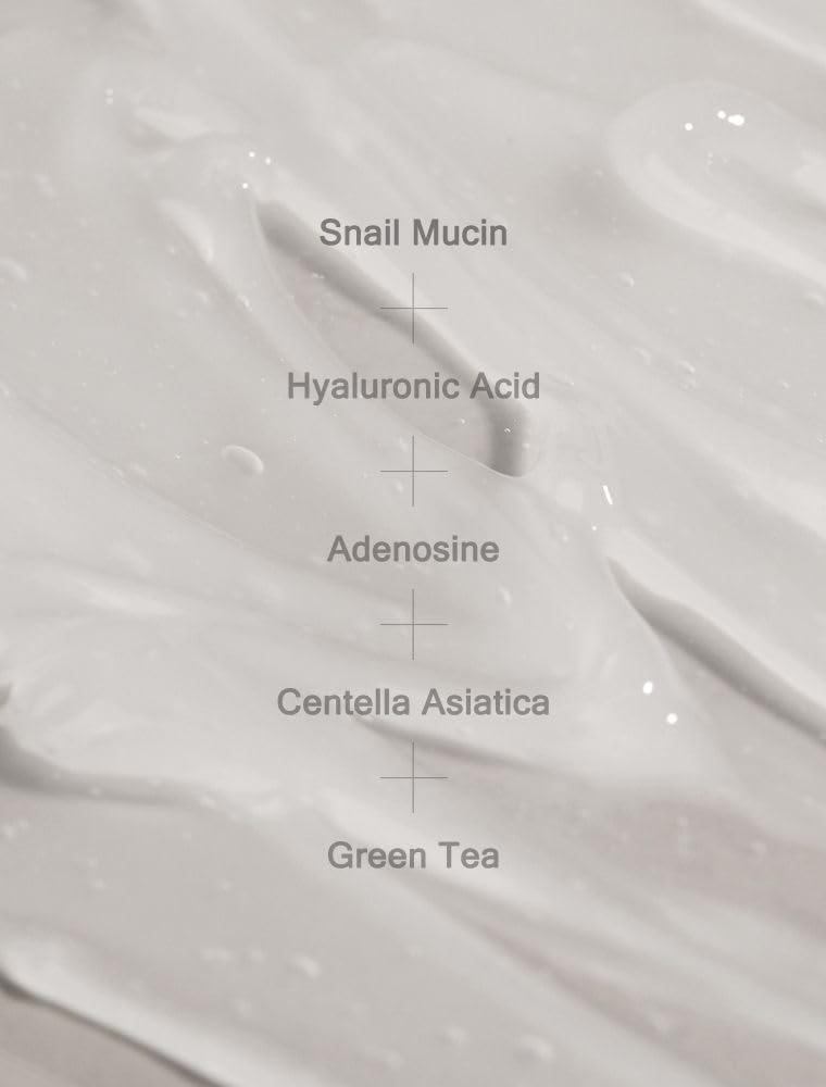 MIZON Snail Recovery Gel Cream texture close-up showing rich, non-greasy feel.