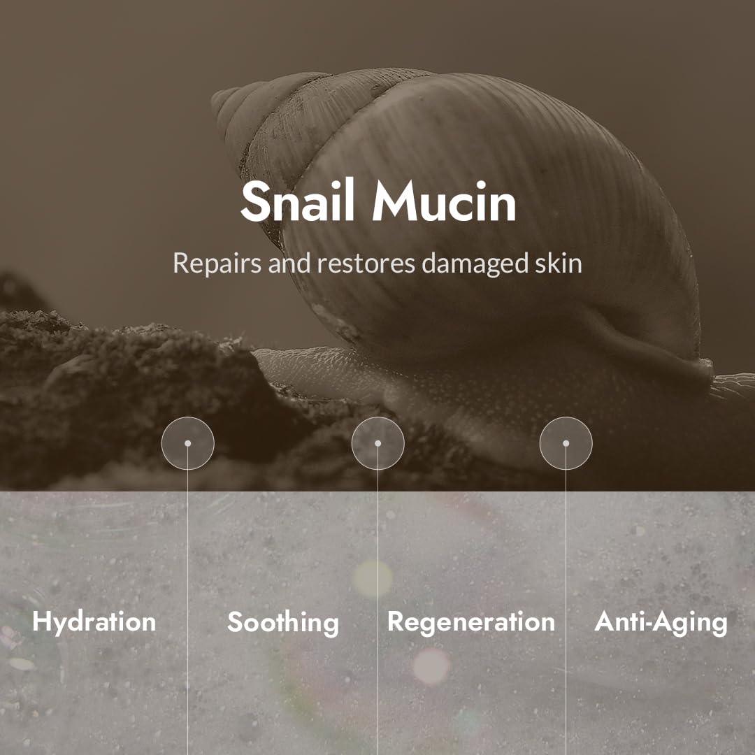 MIZON Snail Repair Intensive Toner texture on hand for quick absorption.