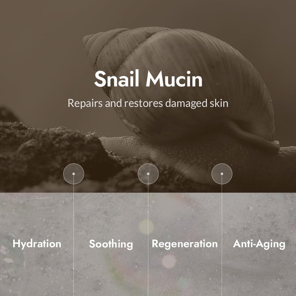 MIZON Snail Repair Intensive Toner texture on hand for quick absorption.