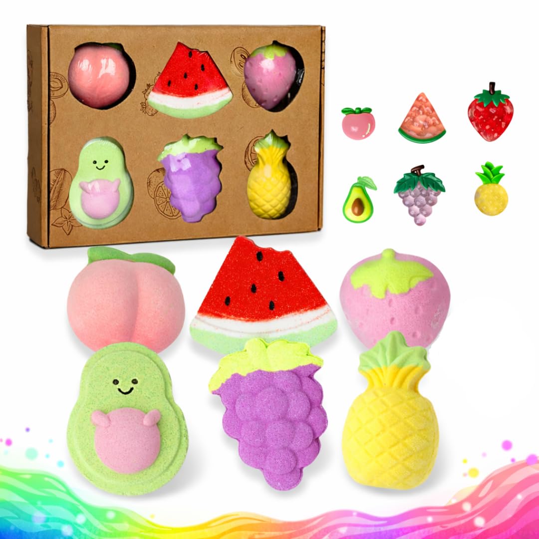 MJ Moijoy XL strawberry bath bomb with fruity fragrance brightening bath time