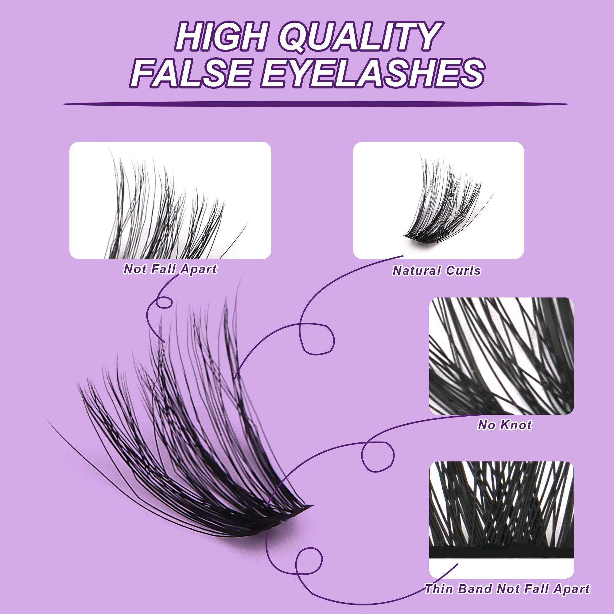 MJJOMAY JoMay lash lengths 10-18mm display variety for different looks.