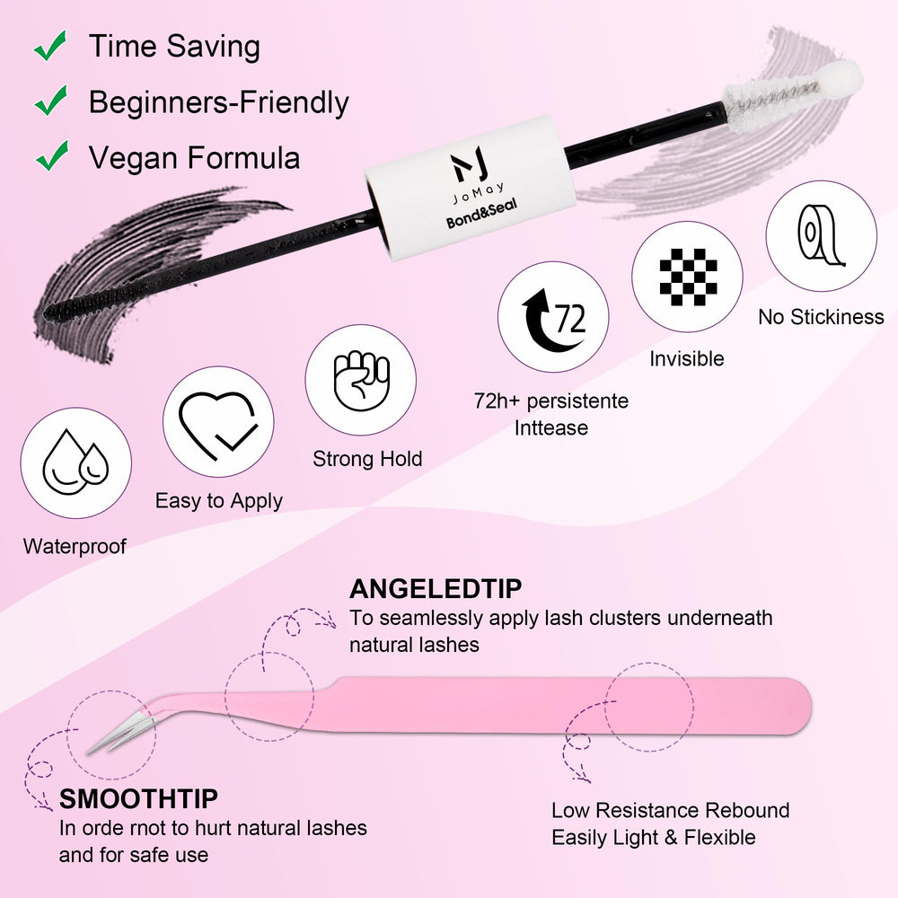 MJJOMAY JoMay super fine 0.04mm lashes feel lightweight and comfortable.