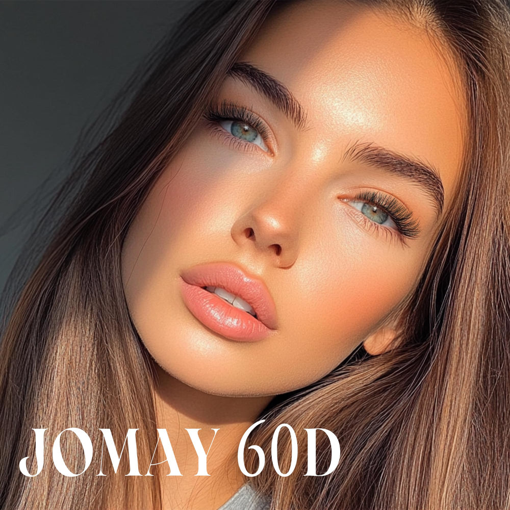MJJOMAY JoMay lash tweezers in frame for precise application.