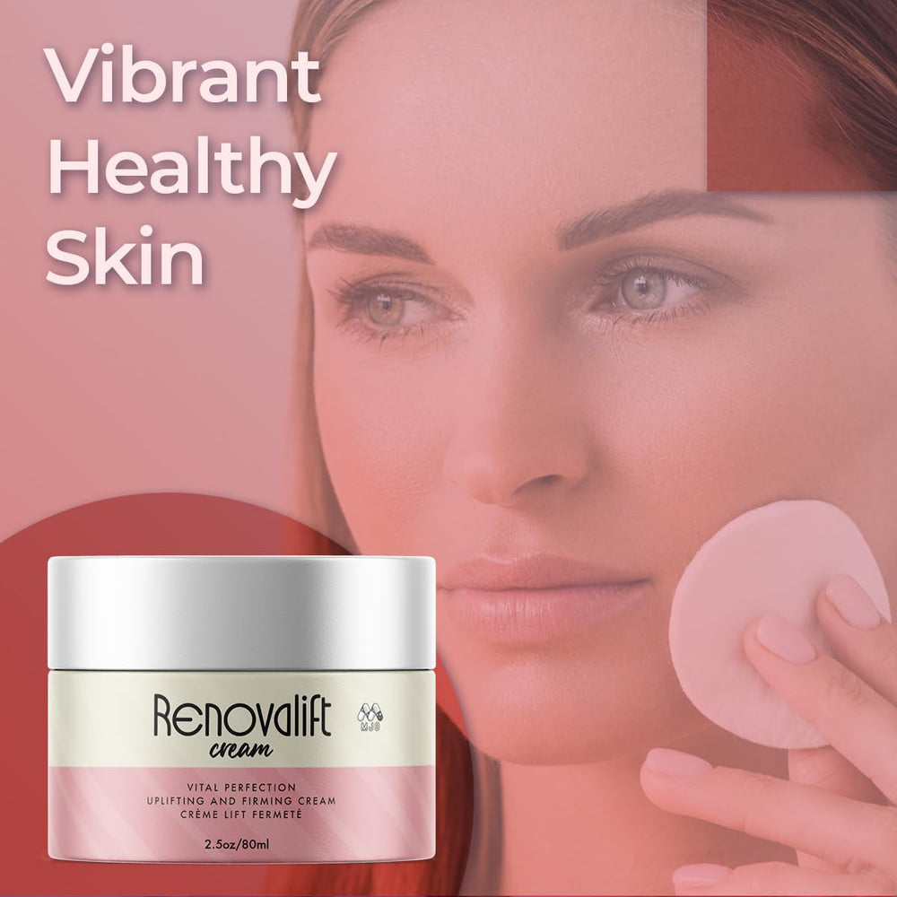 MJO Renovalift neck application demonstrates smoothing hydration for the décolleté
