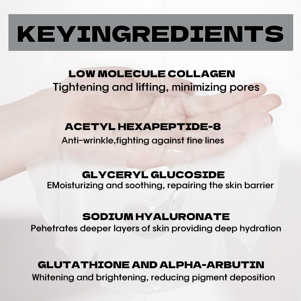 MKBLNP collagen face mask anti-allergic design suitable for sensitive skin