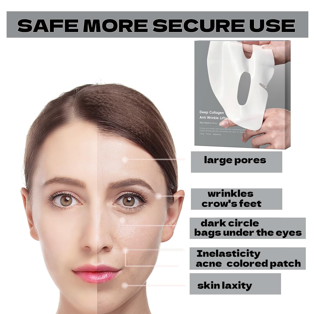 MKBLNP collagen face mask natural ingredients emphasize glycerin and glucoside for hydration