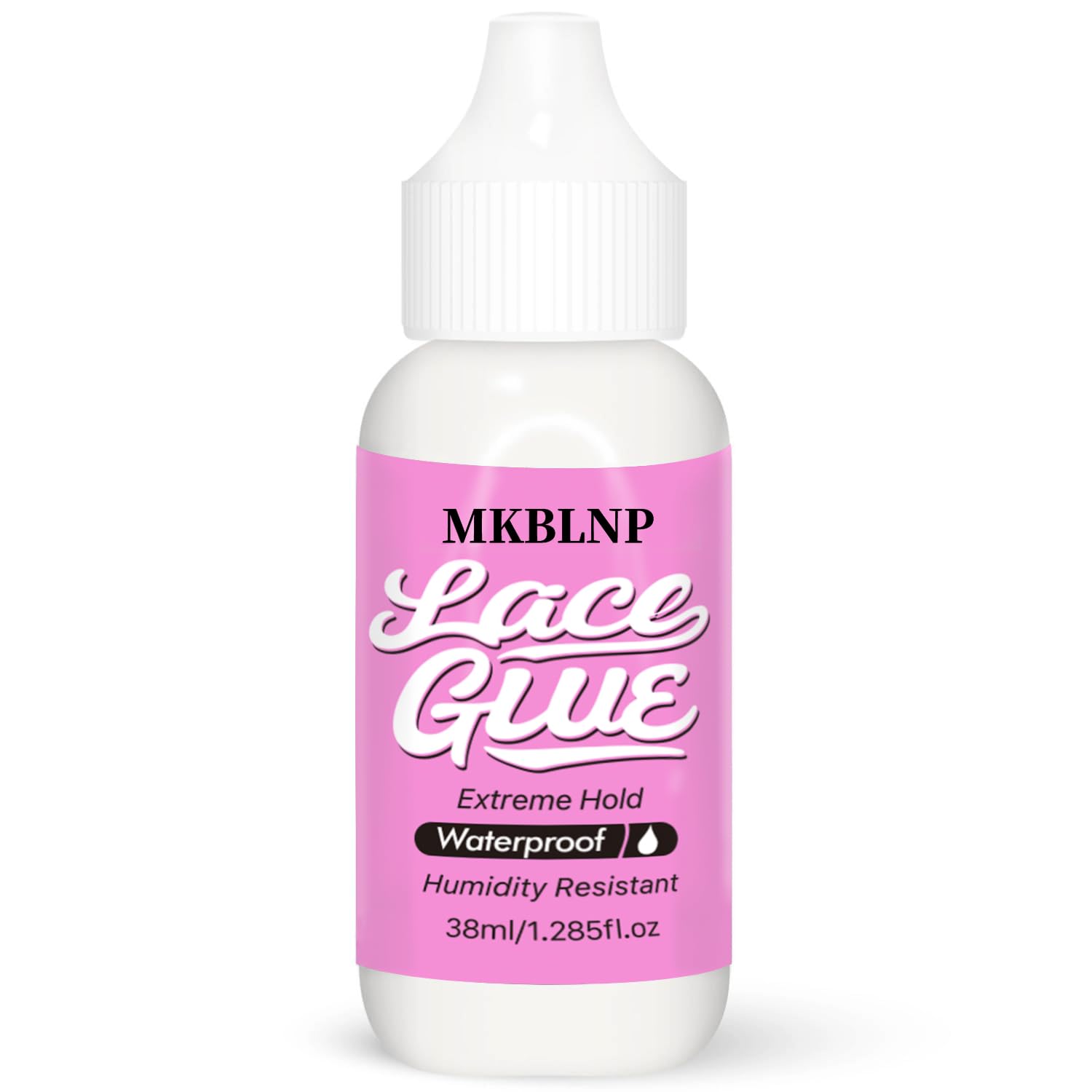 MKBLNP quick-drying lace wig glue for secure hold and natural edges.