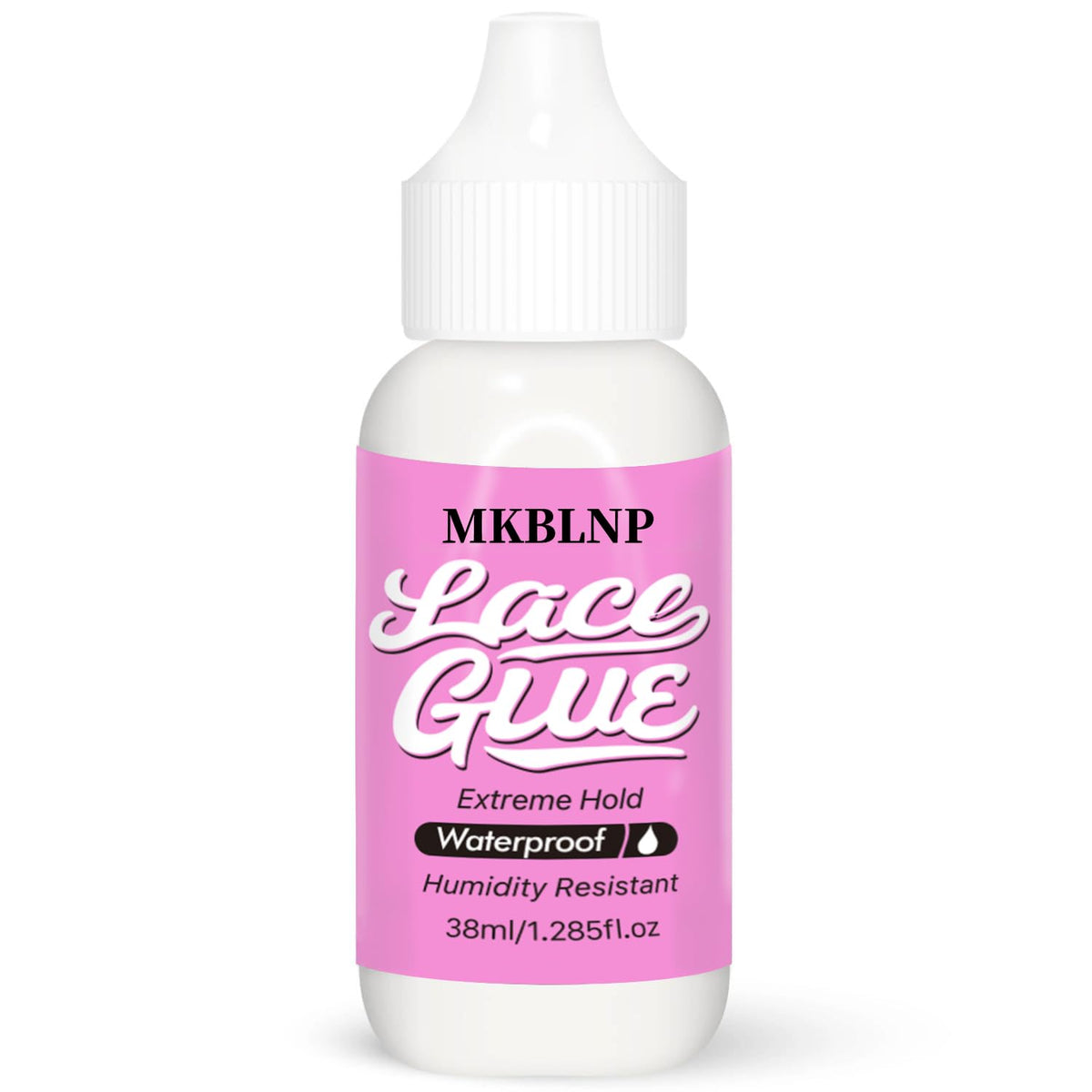 MKBLNP quick-drying lace wig glue for secure hold and natural edges.