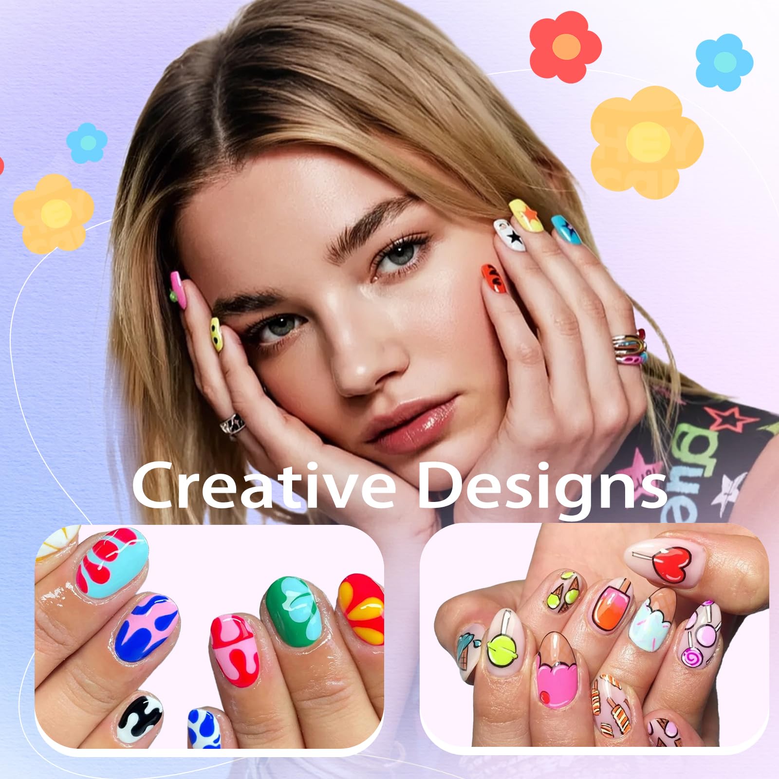 MKNZOME DIY nail art kit for versatile home design