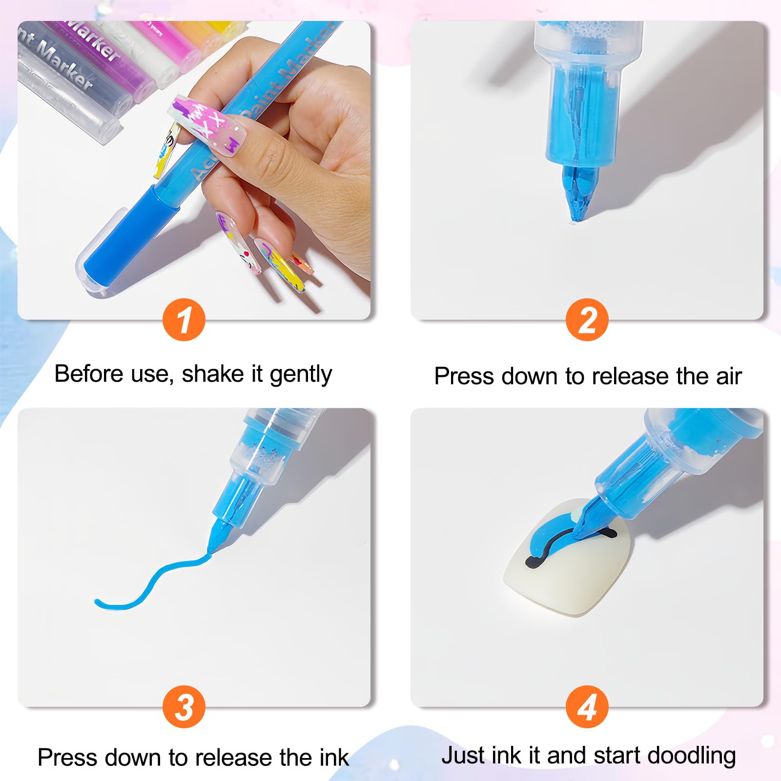 MKNZOME 28-color set ideal for nail techs and DIY designers