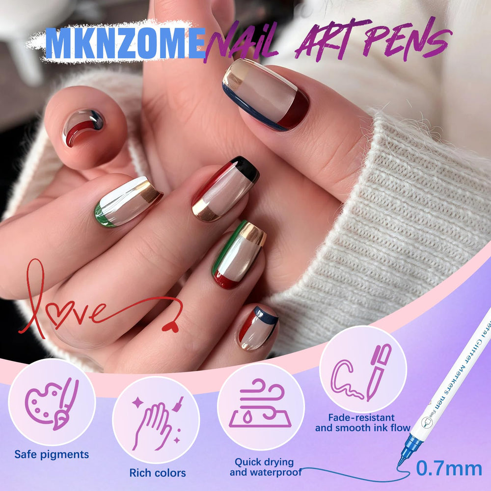 MKNZOME on-nail use delivers crisp lines and smooth flow.