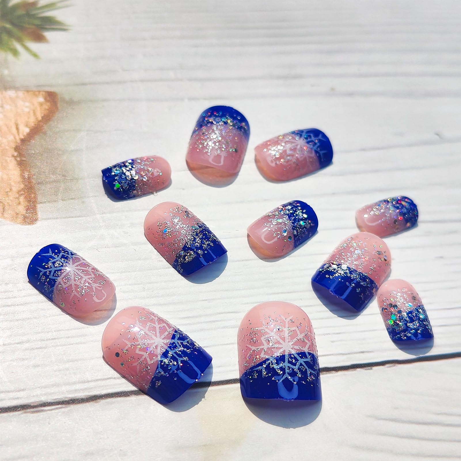 Jelly glue included with Mkwntg nails for quick, mess-free application.