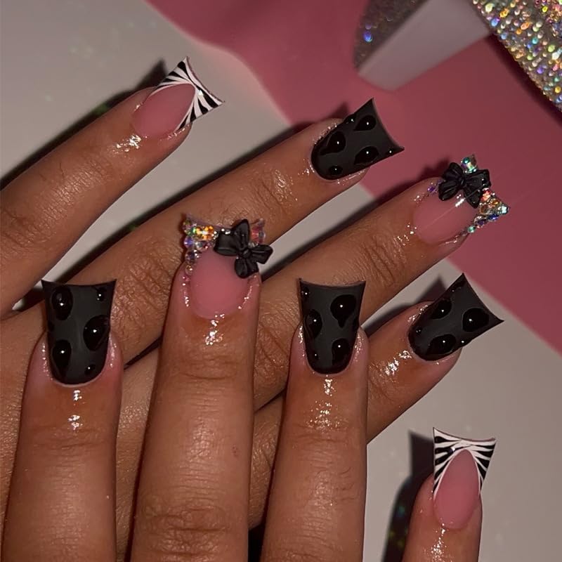 Mkwntg rhinestones design nails add sparkle to any look