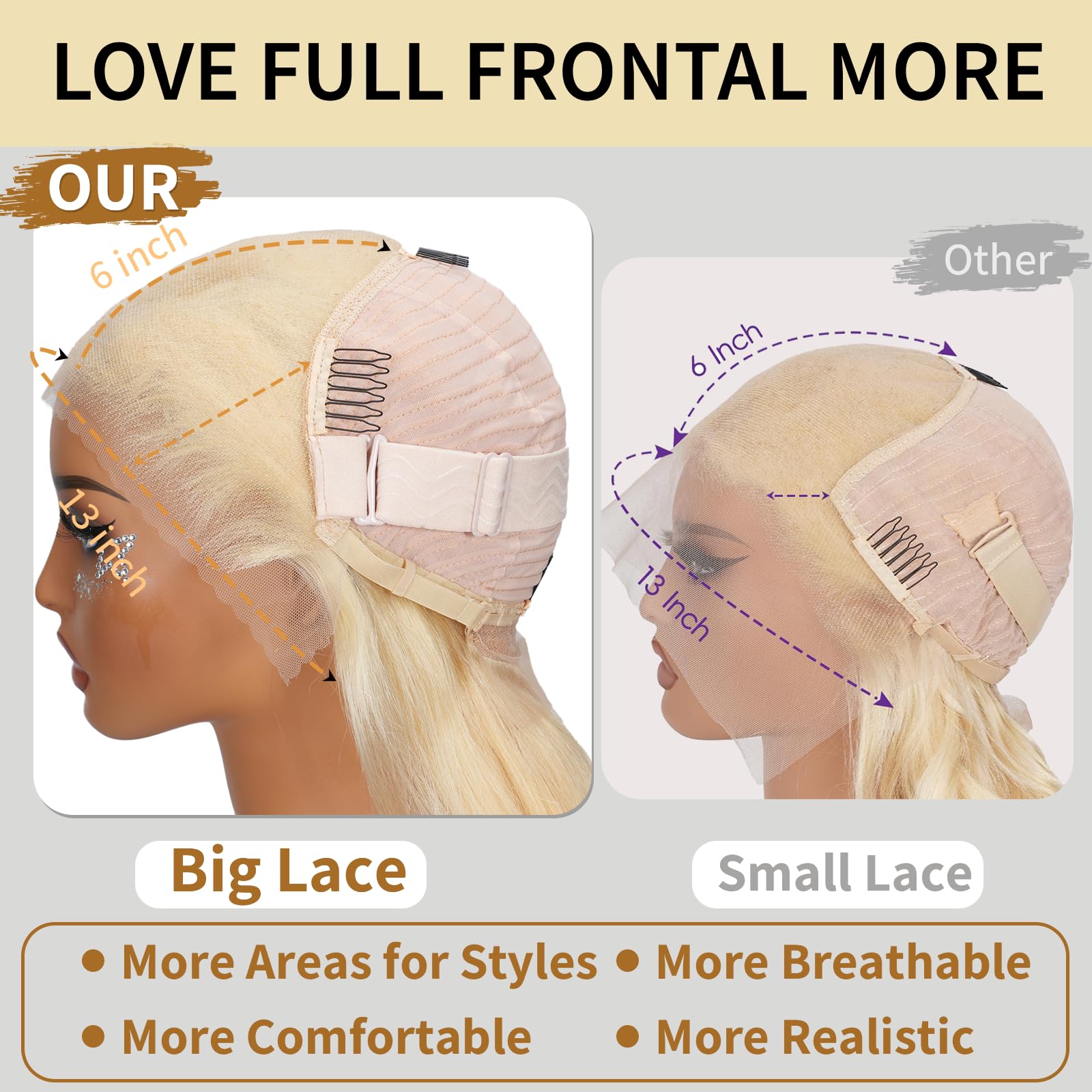 MLCAGATE pre-plucked baby hair detail creates a natural-looking hairline.