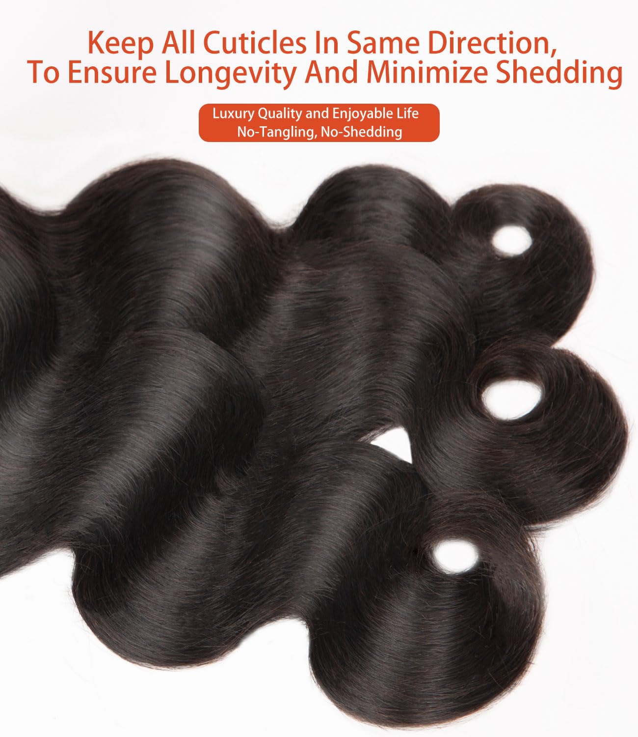 MLIP raw bundles 16-18-20 inches display; easy to choose your length.