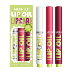 MLSMILE Fat Lip Oil Click Slick packaging showcases premium gift-ready presentation.
