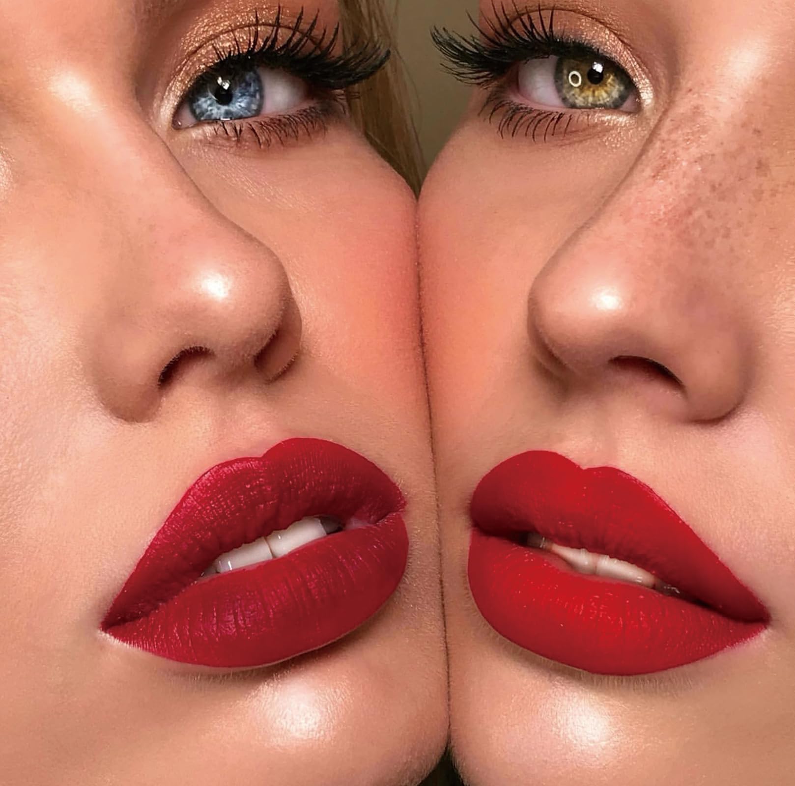 MLSMILE high shine gloss application on lips with bright, even finish.