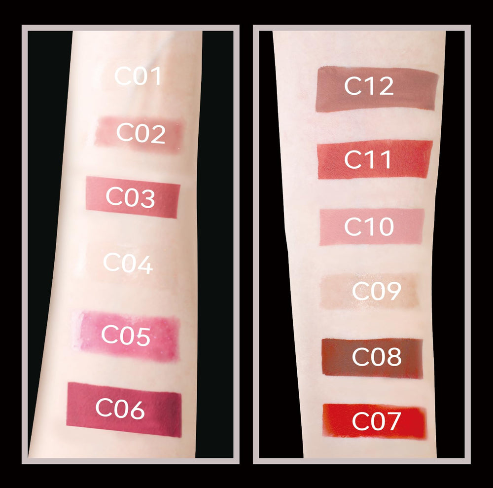 MLSMILE waterproof lip glaze highlighting long-lasting color through activities.