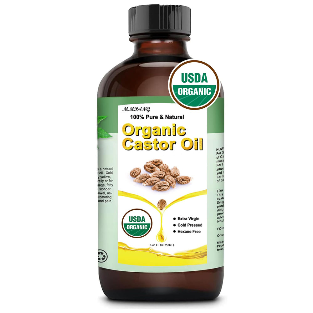 MMPANG castor oil bottle ready for lash and brow care