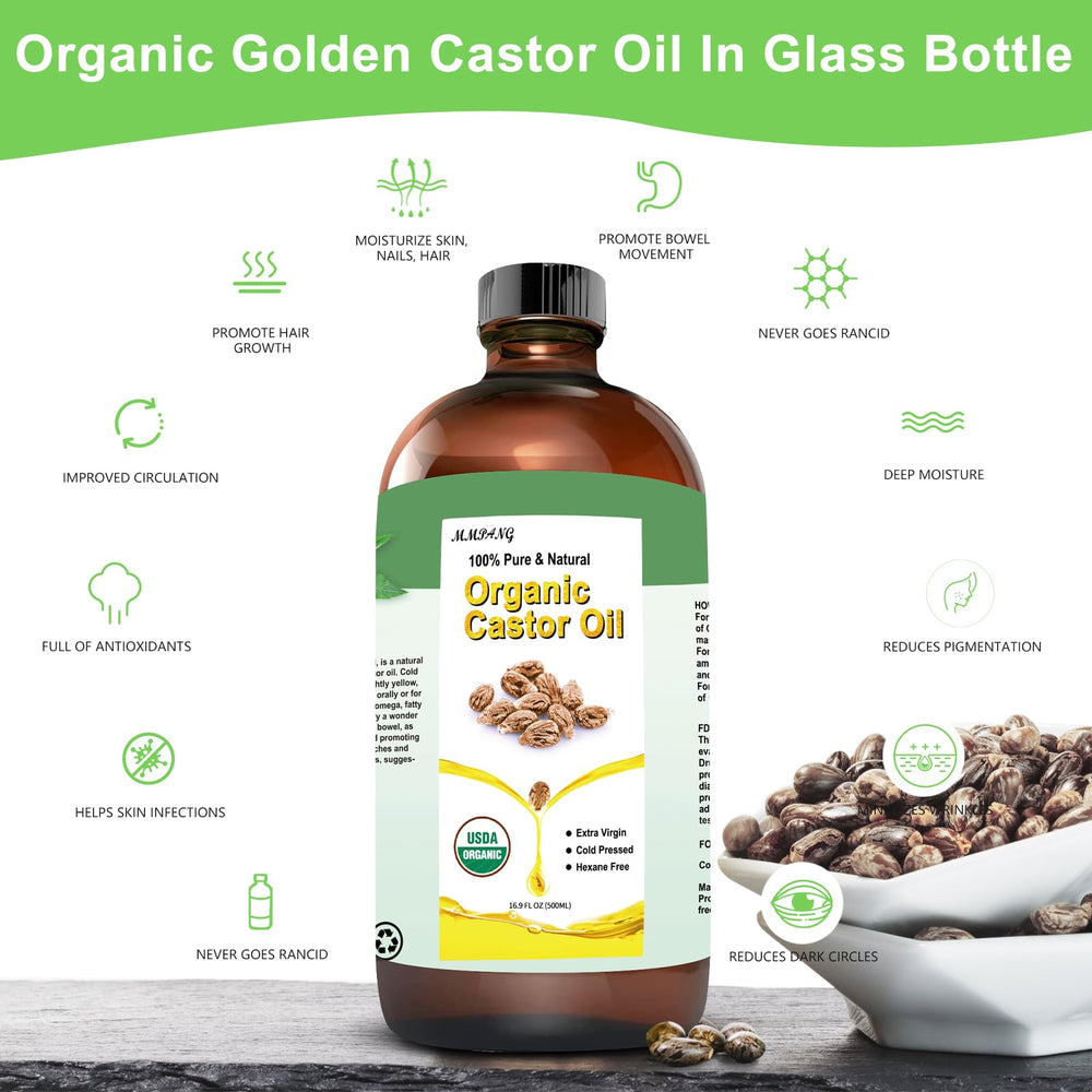 MMPANG Castor Oil supports natural hair growth and fuller strands.