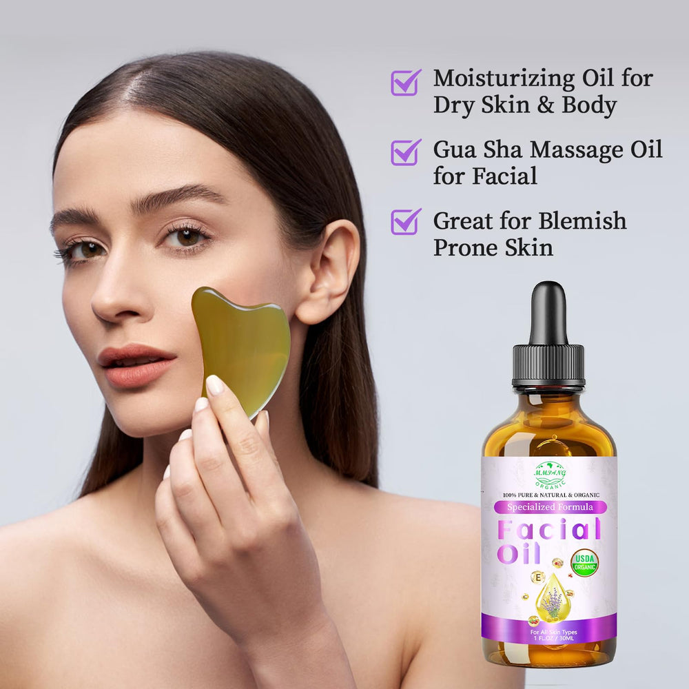 MMPANG Organic Face Oil amber glass packaging preserves potency and purity