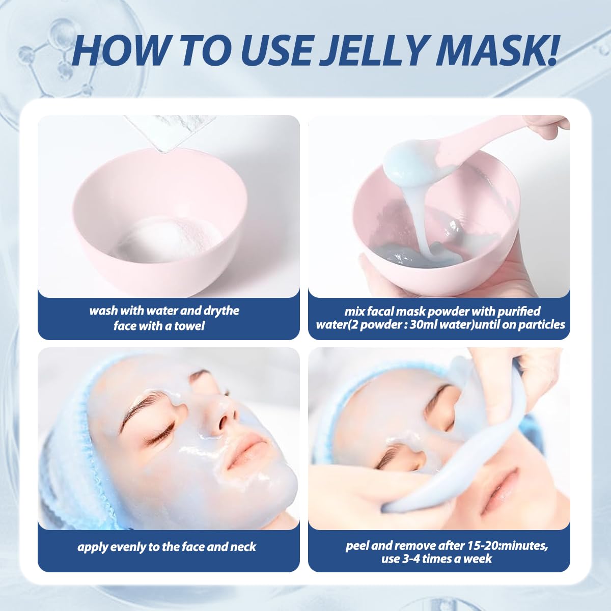 Mnhybteam jelly mask peel-off action after application