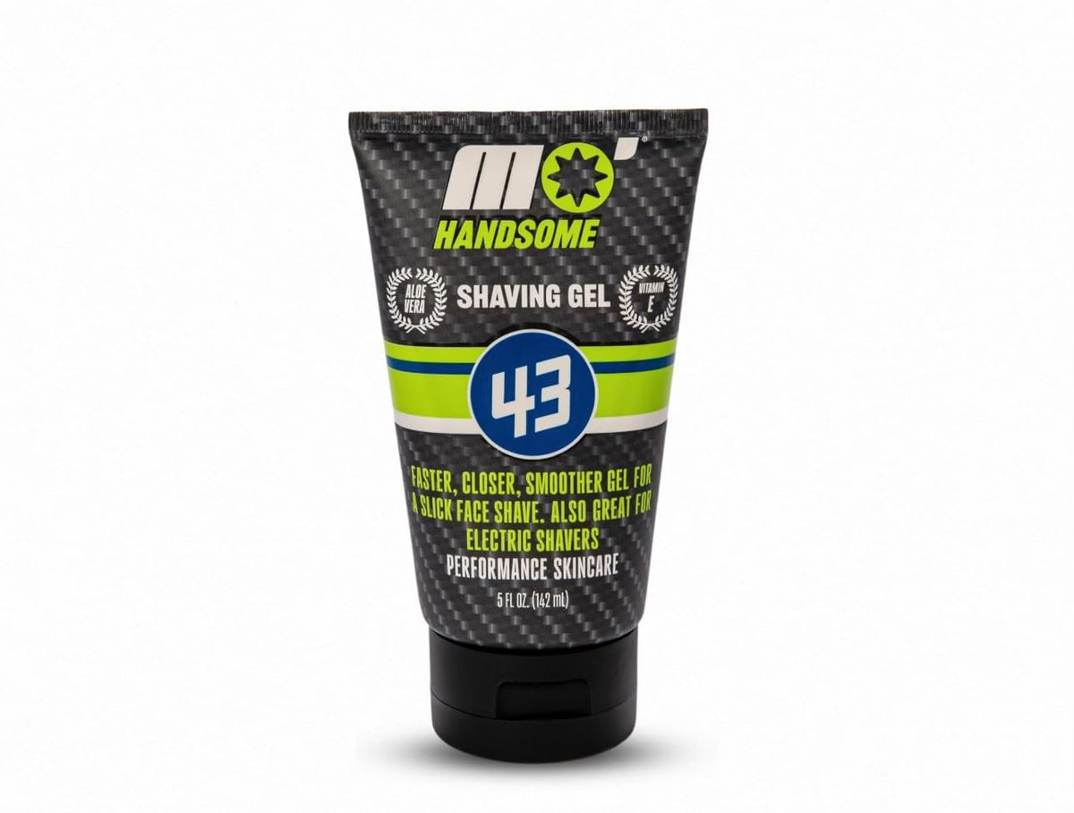 Mo' Handsome premium shave gel bottle for a smooth, close shave.