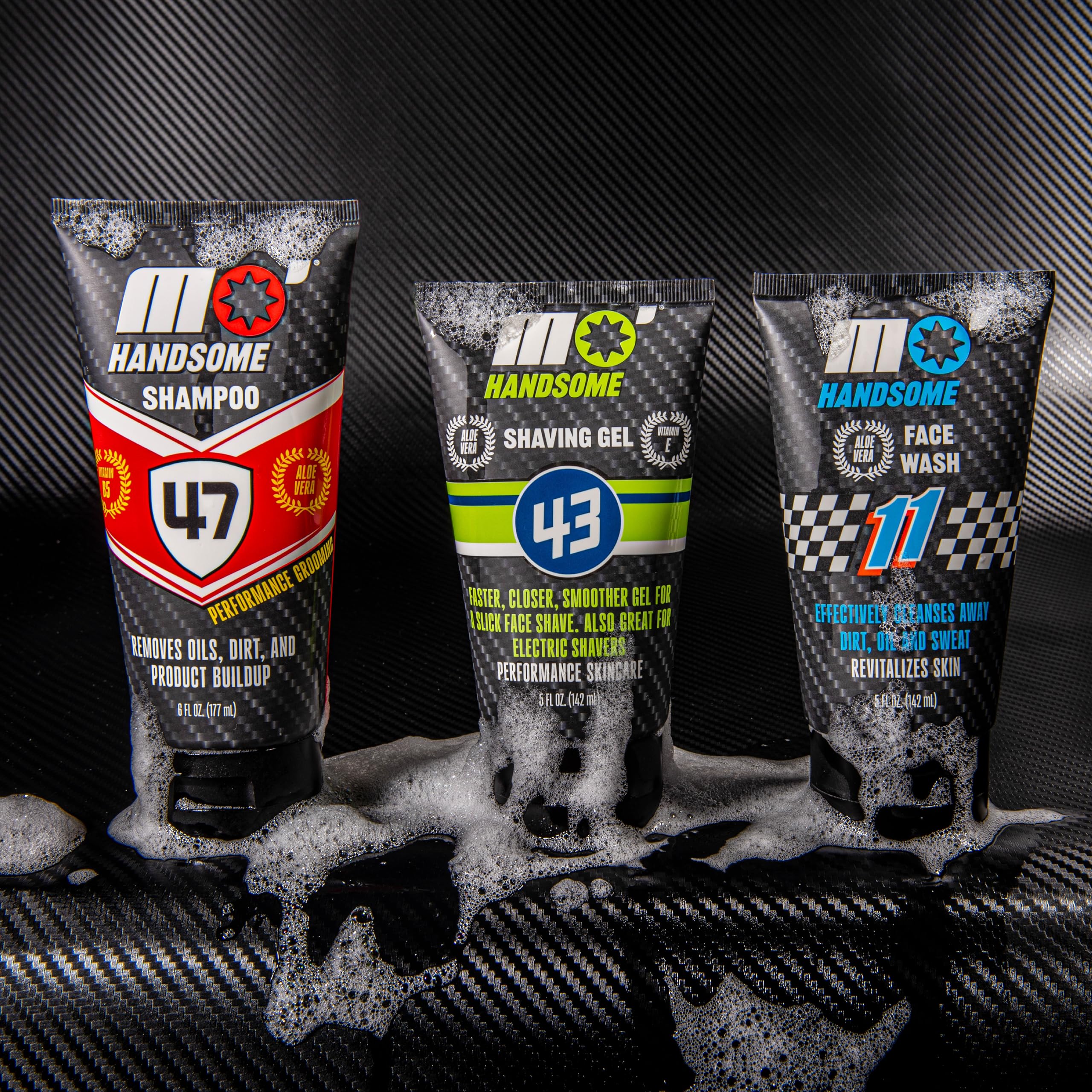 Mo' Handsome shave gel post-shave moisture helps skin feel refreshed.