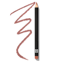 MOB Beauty M1990 cool-tone lip liner swatch demonstrates long-wear definition.