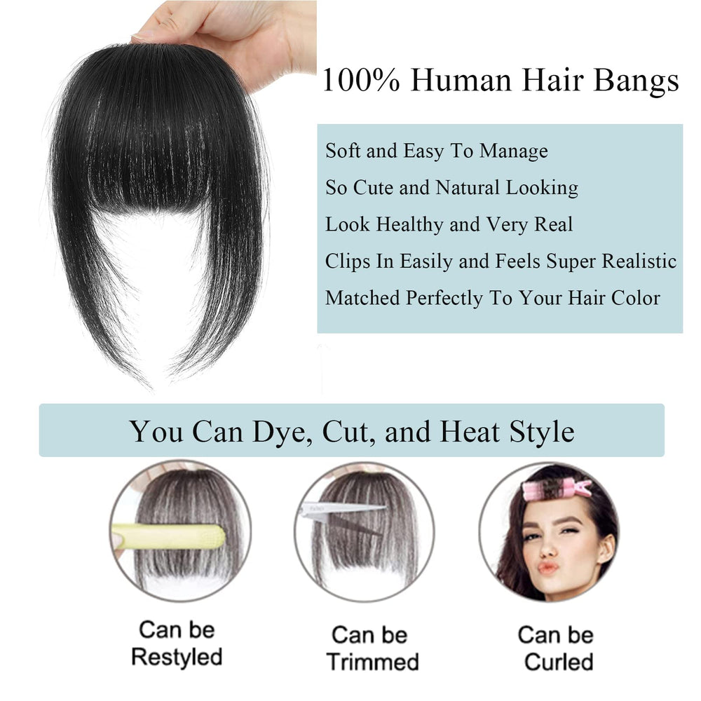 MOCA HAIR clip-in bangs close-up highlights secure, comfortable clips