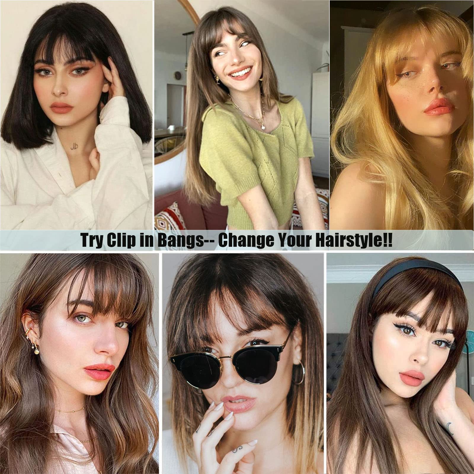 MOCA HAIR clip-in bangs packaging for easy transport and storage