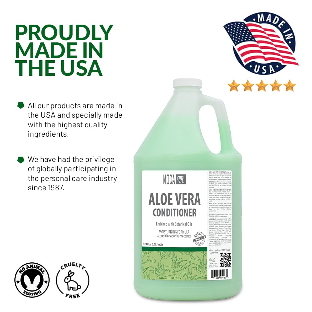 MODA Moisturizing Conditioner cream texture closeup for smooth, hydrated hair