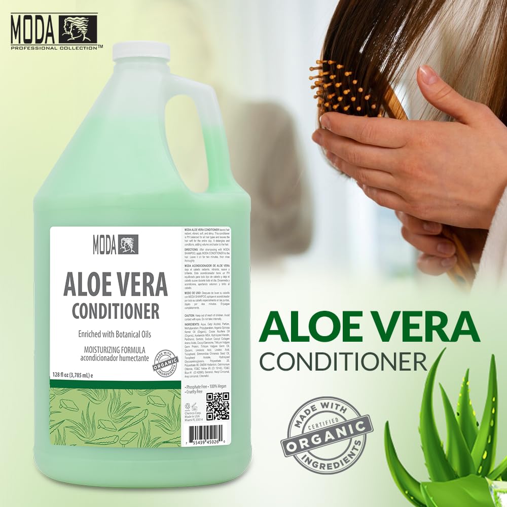 MODA Moisturizing Conditioner USA-made badge communicates quality you can trust