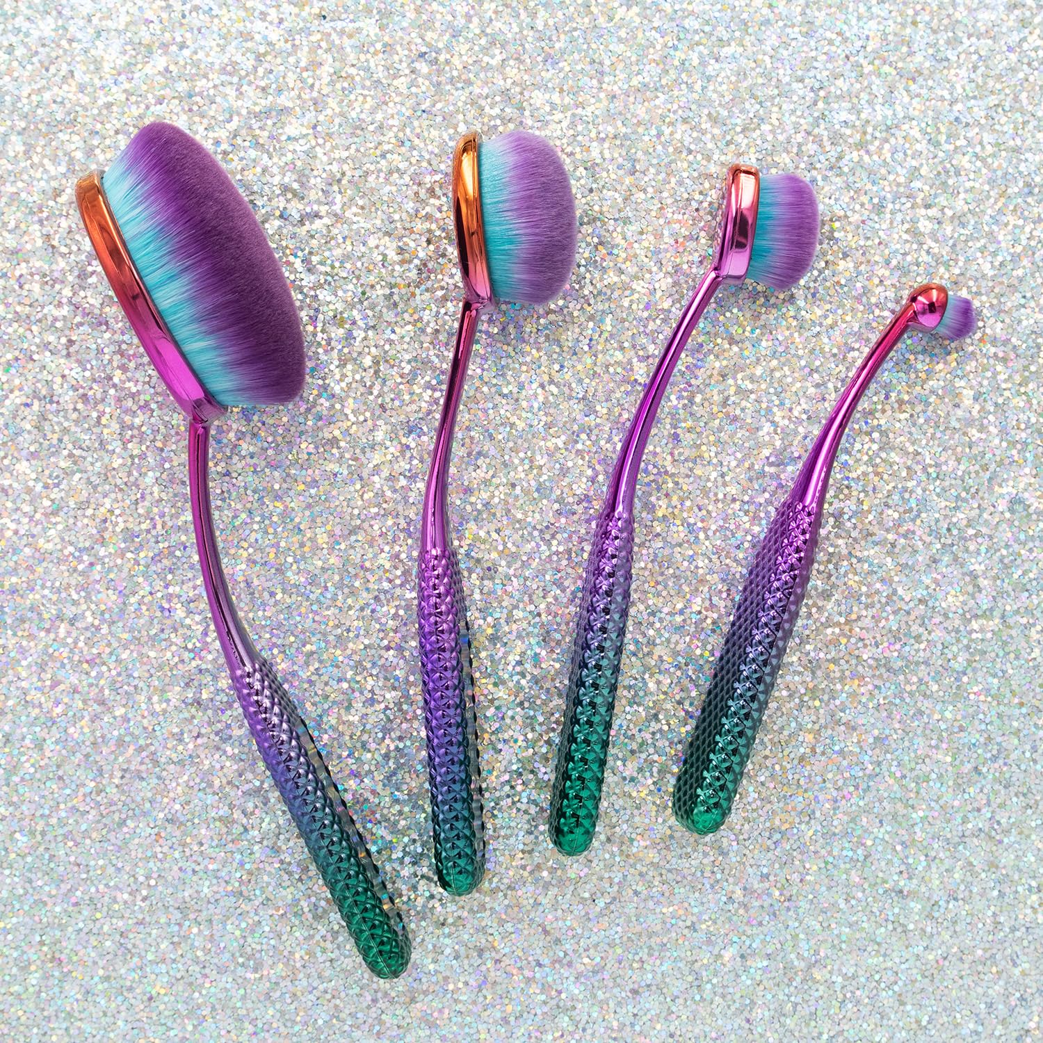 MODA Prismatic blush/bronzer brush blends powder for natural warmth.