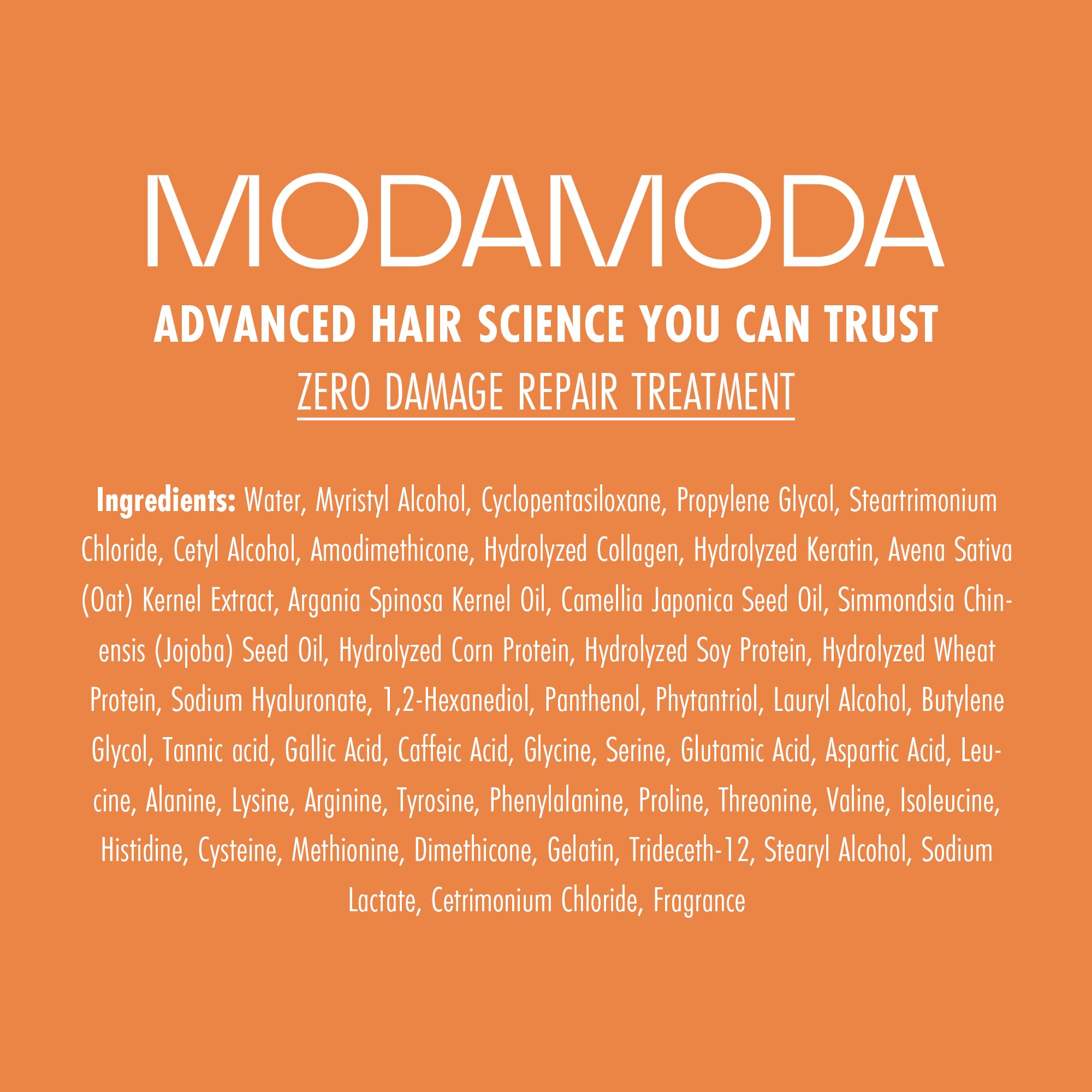 MODAMODA Zero Extreme packaging emphasizes cruelty-free, no animal trials.