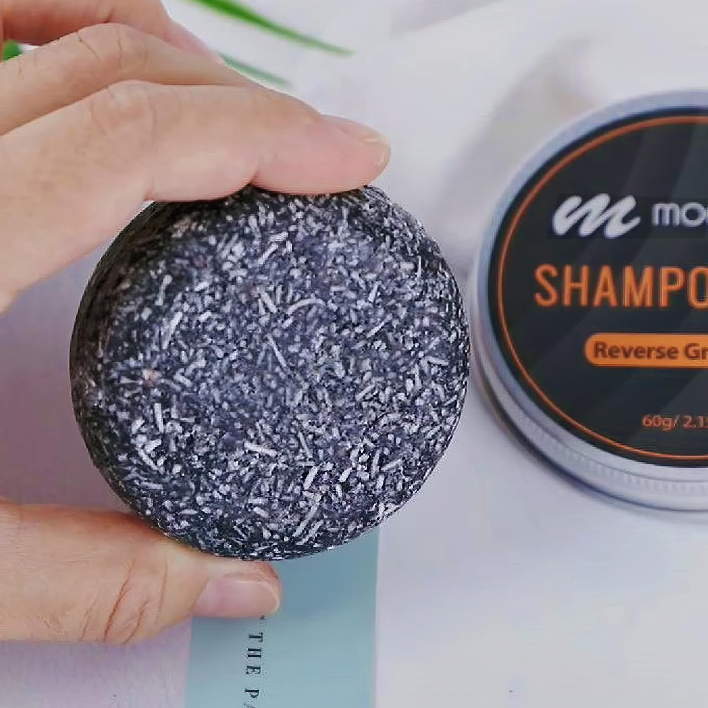 Modayeri Reverse Grey Hair Bar Shampoo natural formula for hair care