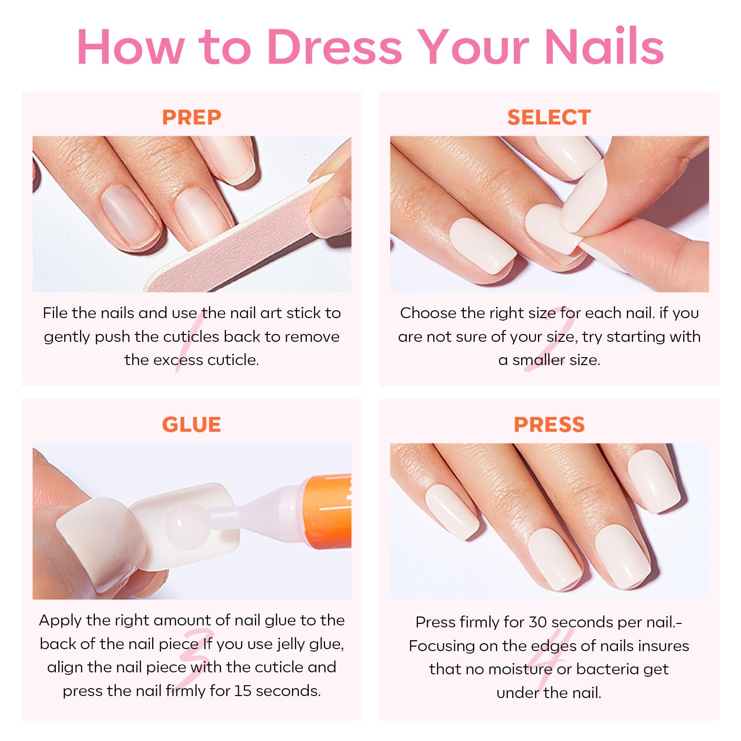 Modelones 3-minute manicure demo using ready-to-wear nails.