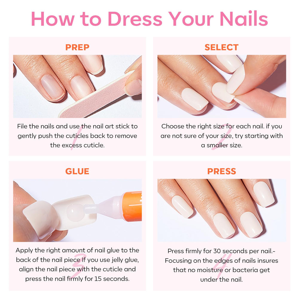 Modelones 3-minute manicure demo using ready-to-wear nails.