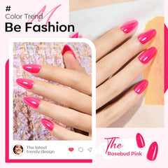 Modelones 32 nails in 16 sizes fit a wide range of fingers.