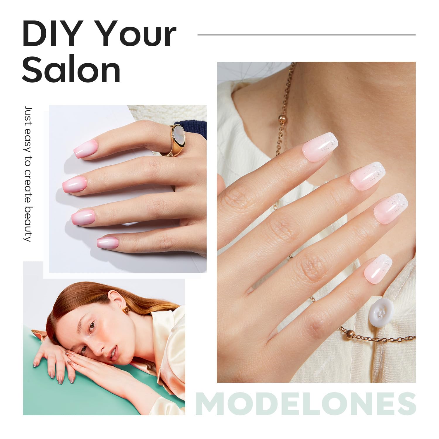 Modelones 510 pcs gel tips offer quick extension with variety.