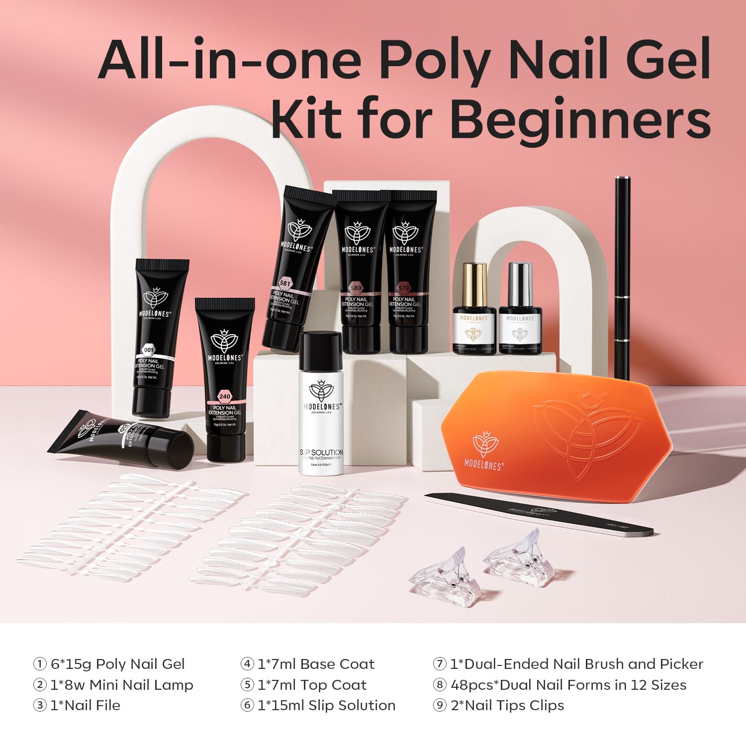 Modelones 8W nail lamp speeds curing for quick nail art