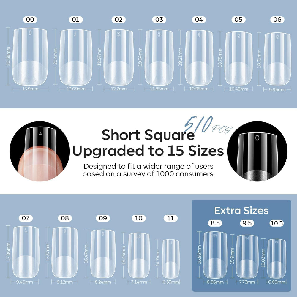 Modelones 9-in-one nail glue bottle for multiple steps